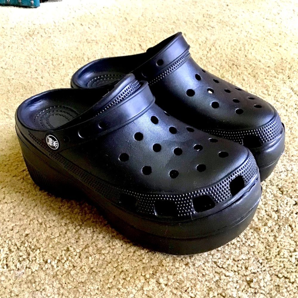 Black Platform Clogs - image 1